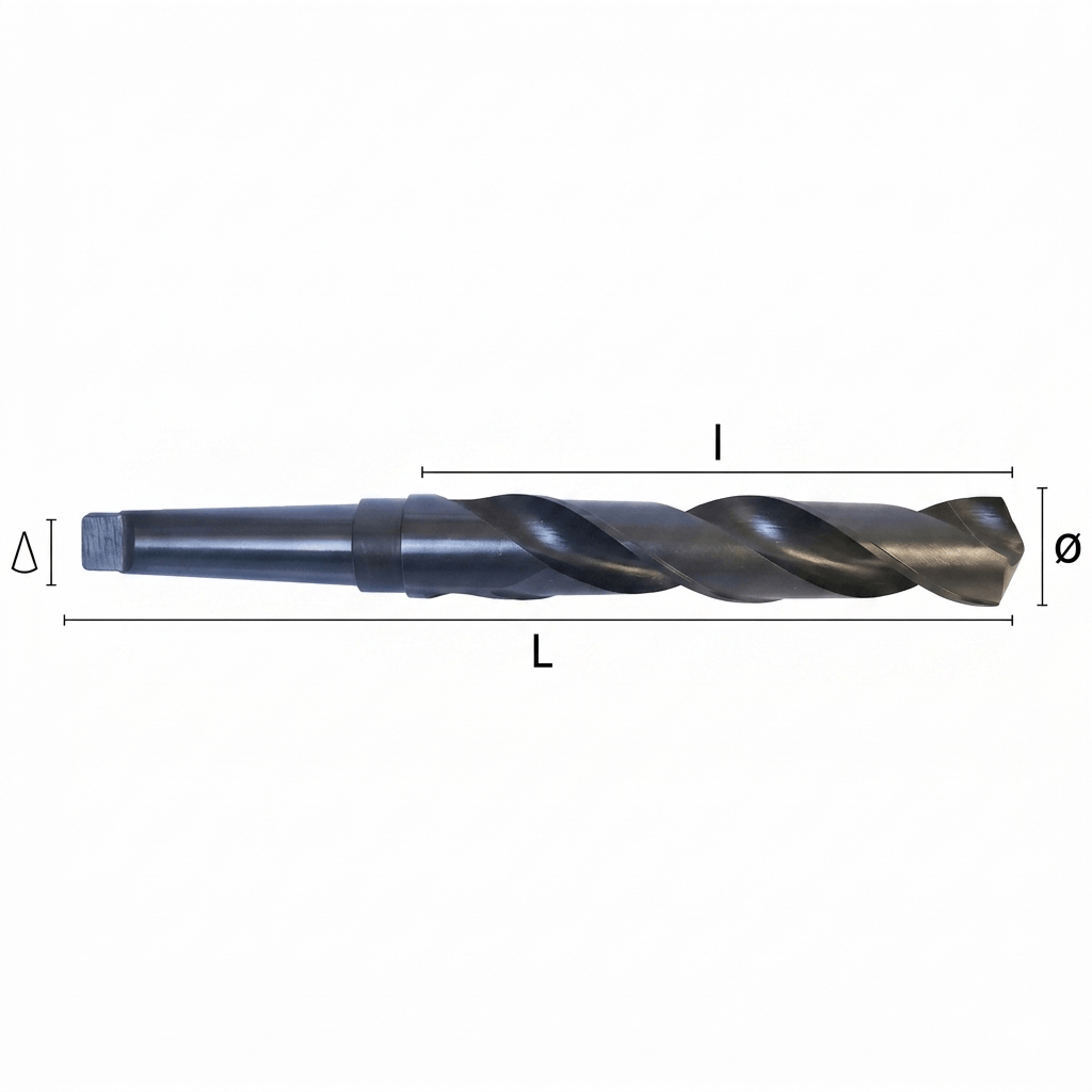 Hepyc 23/32" HSS Morse Taper Shank Drill MT2 DIN 345-1