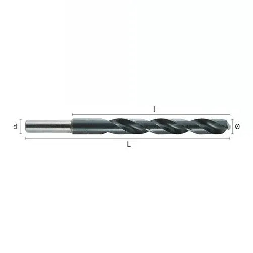 Hepyc Drill HSS DIN338N 17.50mm – Reduced Shank-1