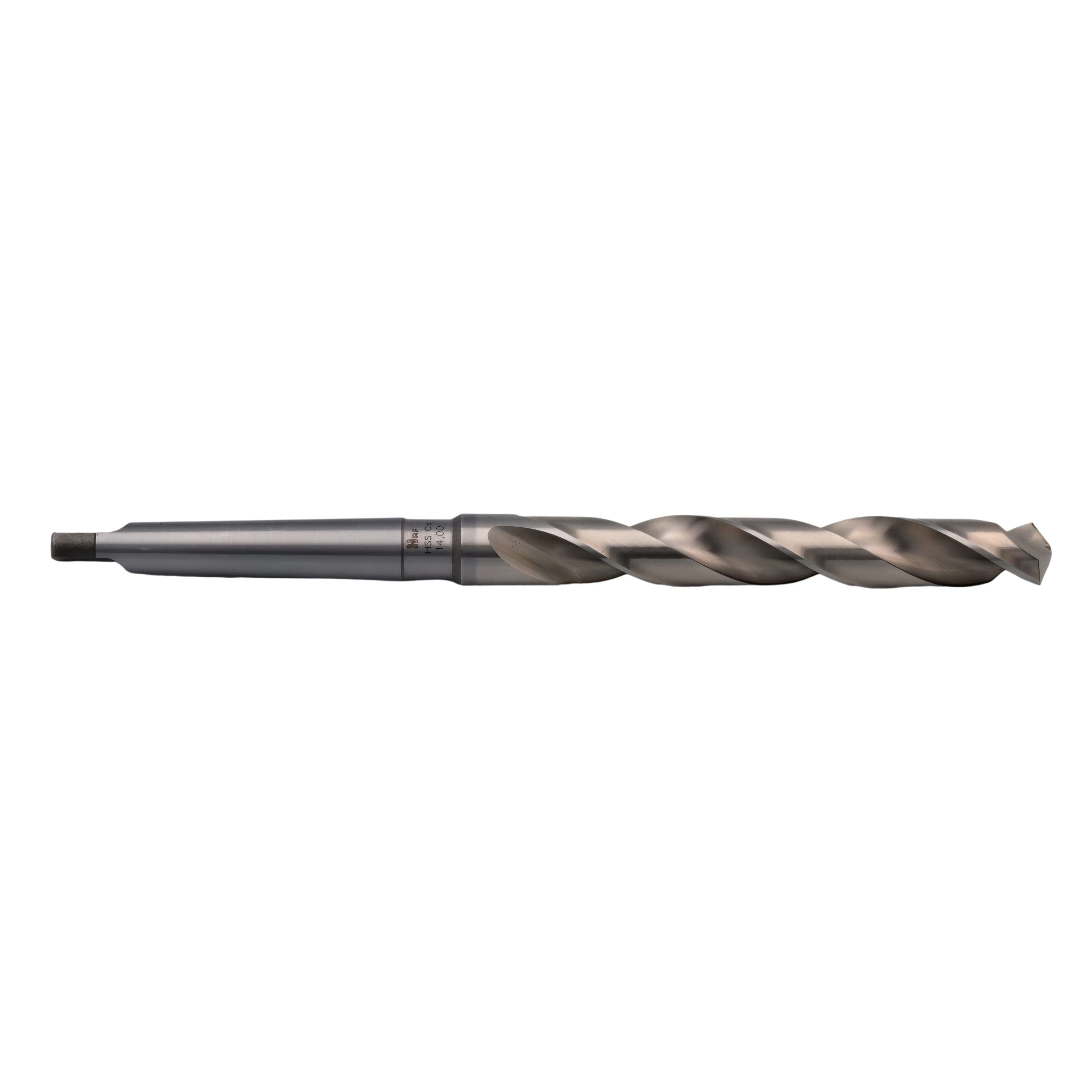Hepyc HSSCo Taper Shank Drill Bit 14.0mm DIN345N CM1-1