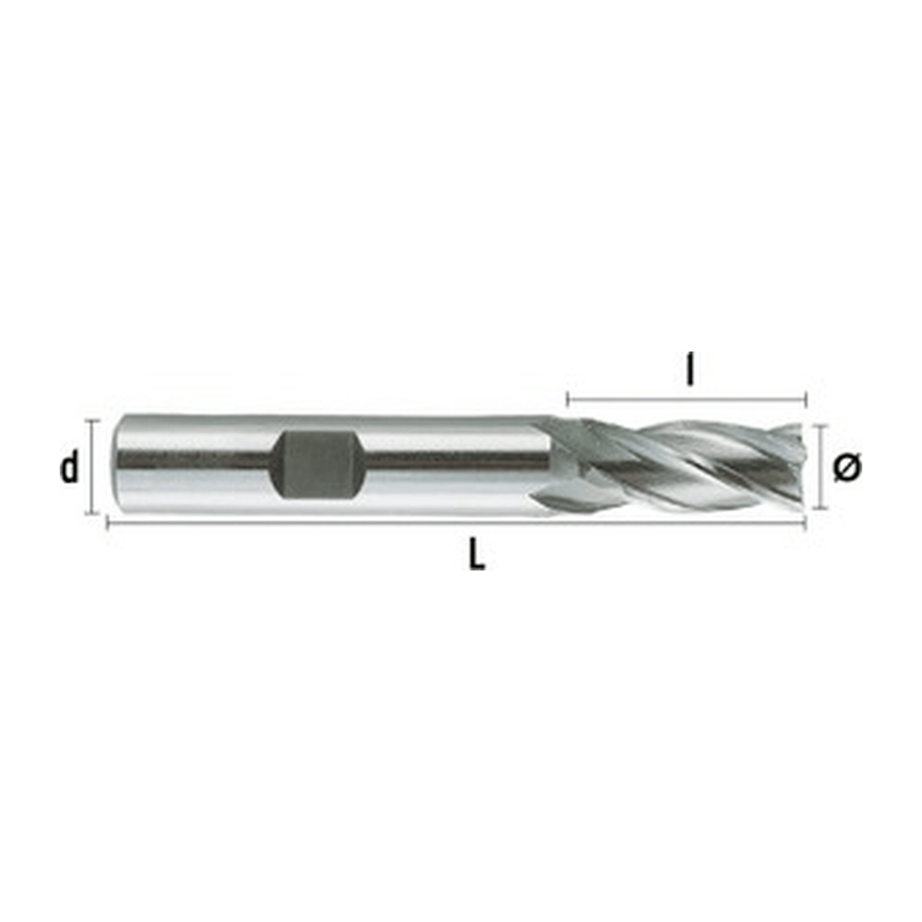HEPYC Multi Flute 30mm HSS-Co8e Multi-Purpose End Mill-2
