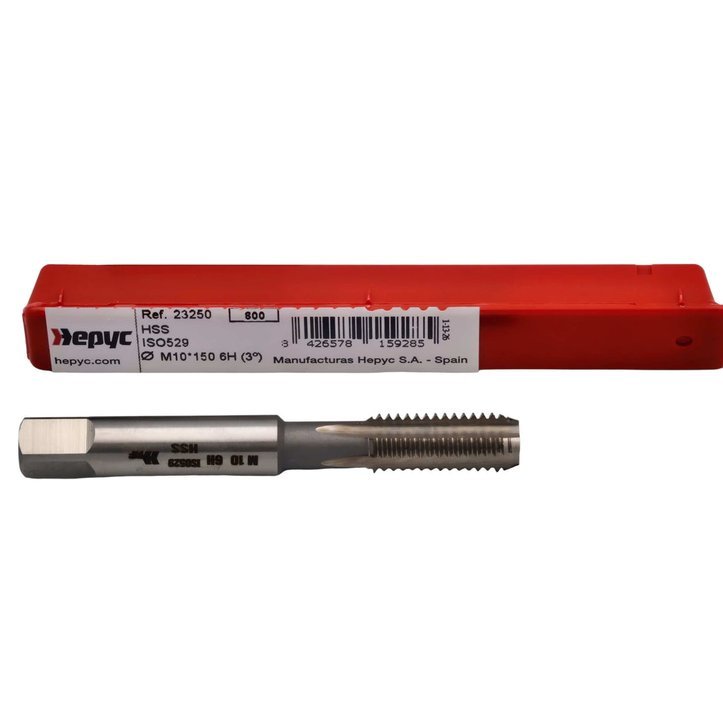 Hepyc 23250 – M10 x 1.5mm HSS ISO529 Straight Flute Hand Tap 6H Bottoming-0
