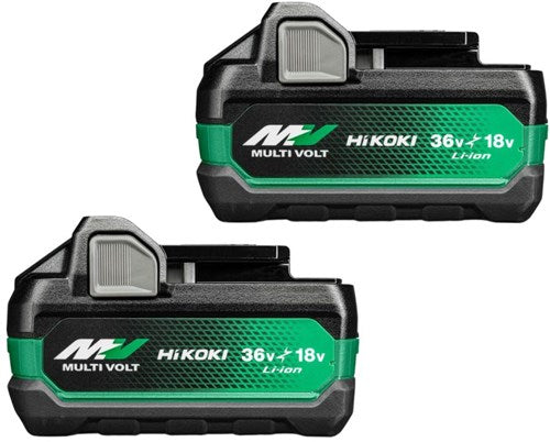 Hikoki 380205 battery set twin pack 2x multi-volt battery 36v 2.5ah 18v 5.0ah - 380205-0