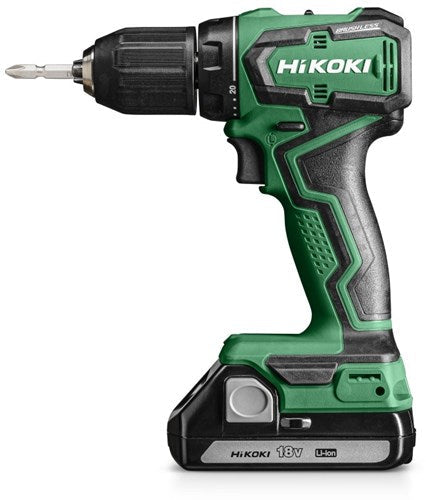 Hikoki ds18dd wrz cordless drill-screwdriver | 18v | 55nm | including 2 batteries (2.0ah) and charger | in hsc ii ds18ddwrz-0