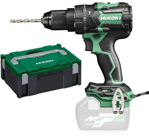 Hikoki dv36dcw2z Cordless Hammer Drill/Driver | 36 V | 155 Nm | Charger and Batteries Not Included | HSC II Case dv36dcw2z-0