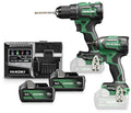 Hikoki kc18dewcz | cordless combi pack | dv18de + wh18de | 18 V | 2x 5.0Ah batteries + charger | in HSC III case - kc18dewcz-0