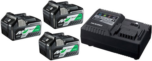 Hikoki uc18ysl3wa3 | multivolt boosterpack a3 (3x 5.0ah/2.5ah bsl36a18 accu + uc18ysl3 snellader) - uc18ysl3wa3-0