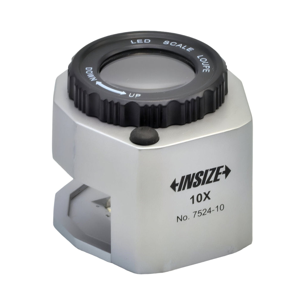 Insize Magnifier 10x with Illumination - Series 7524-10-4