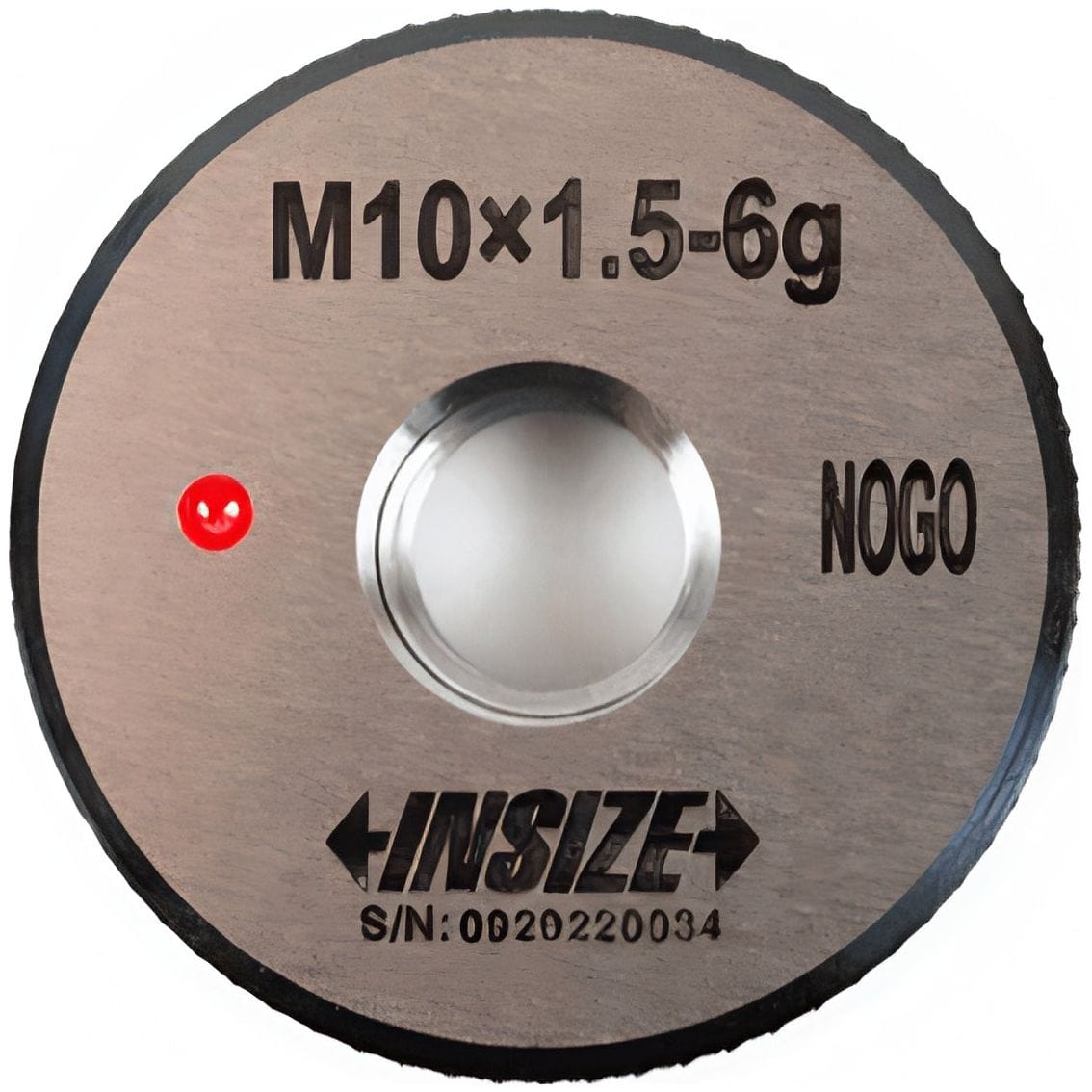 Insize NOGO Thread Ring Gauge M10X1.5 Series 4120-10N-0