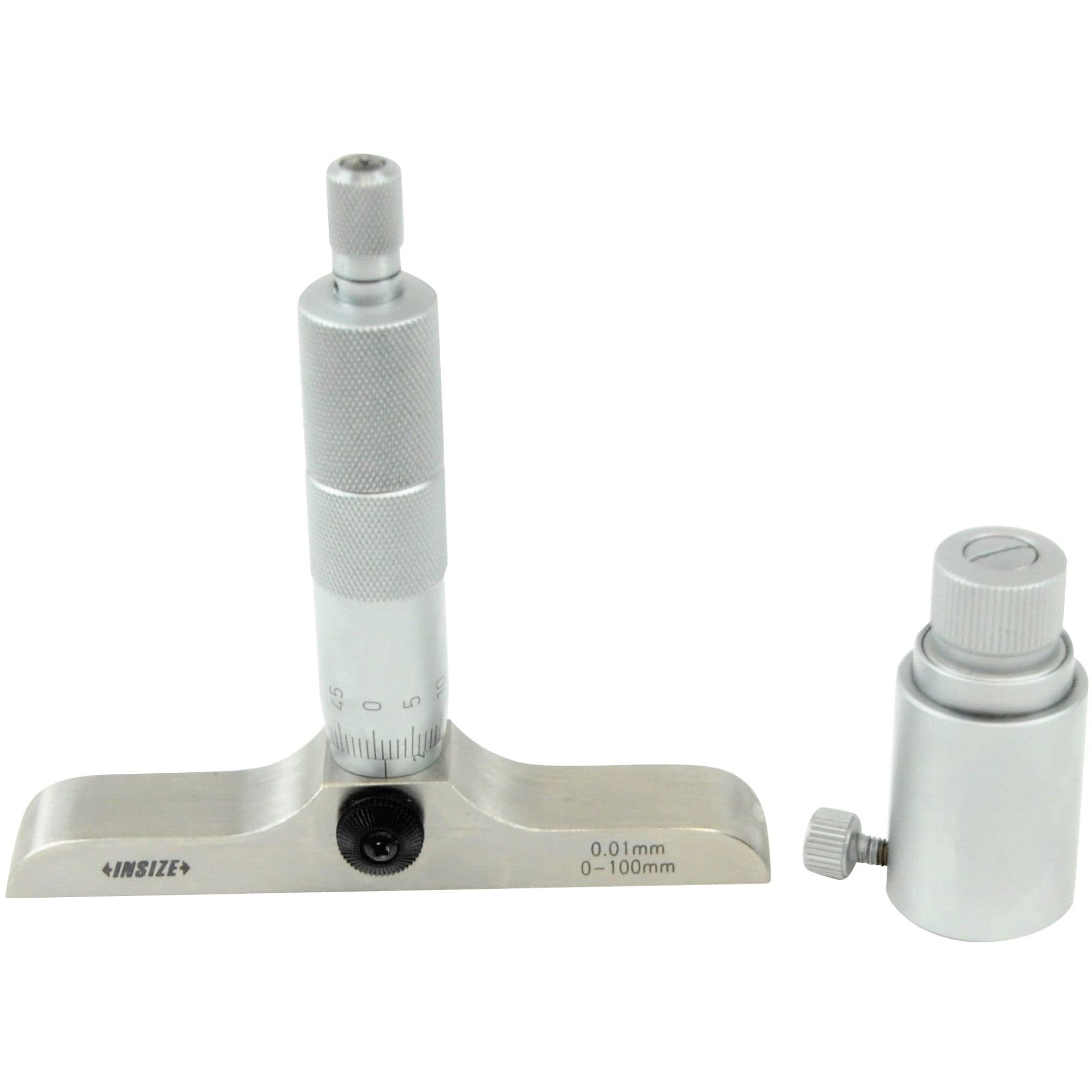 Insize 4pc Metric Depth Micrometer 0-100mm Range Series 3241-100-3