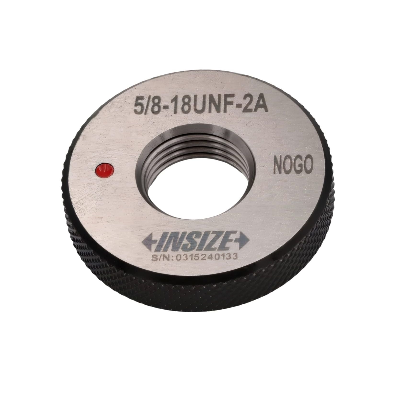 Insize American Standard Thread Ring Gauge 5/8-18 UNF Class 2A NOGO Series 4121-5C2N-0