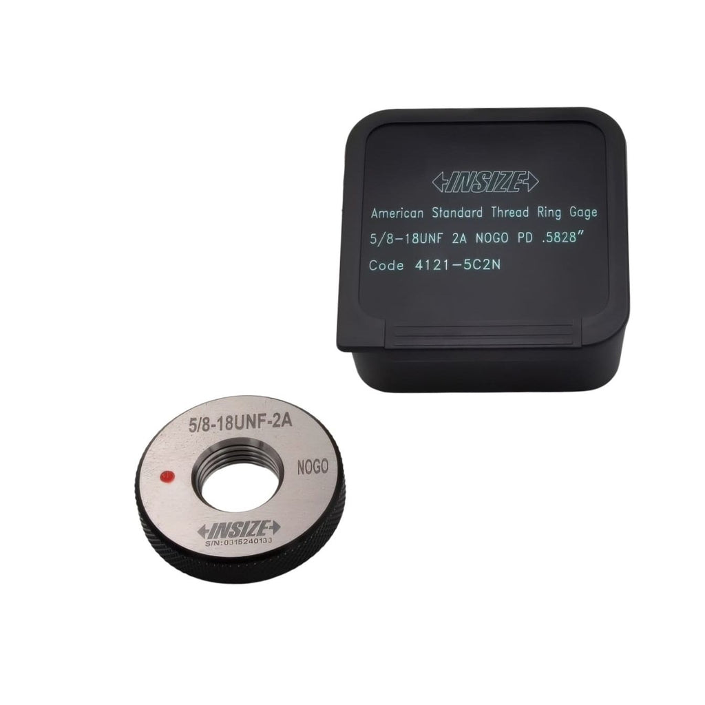 Insize American Standard Thread Ring Gauge 5/8-18 UNF Class 2A NOGO Series 4121-5C2N-1