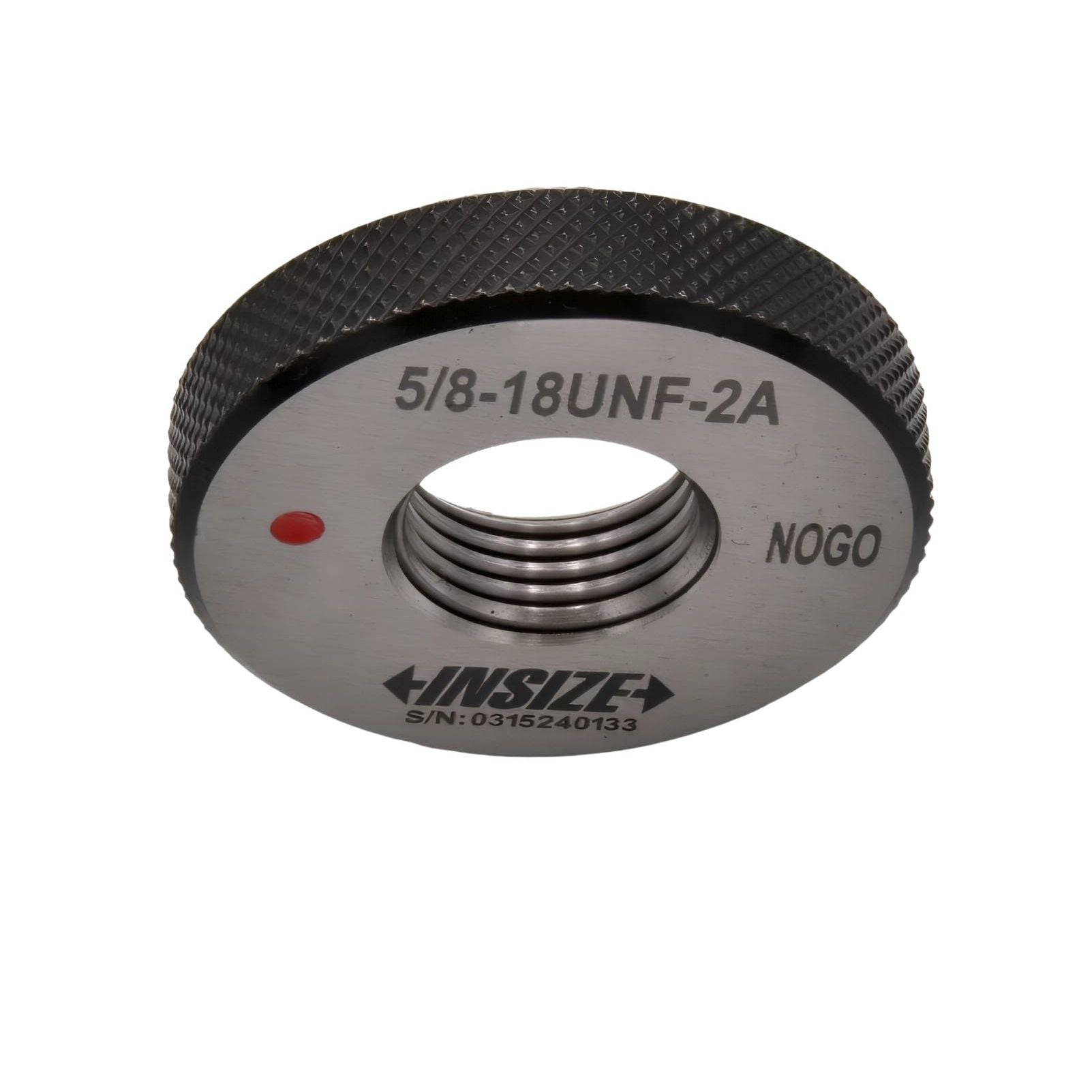 Insize American Standard Thread Ring Gauge 5/8-18 UNF Class 2A NOGO Series 4121-5C2N-2