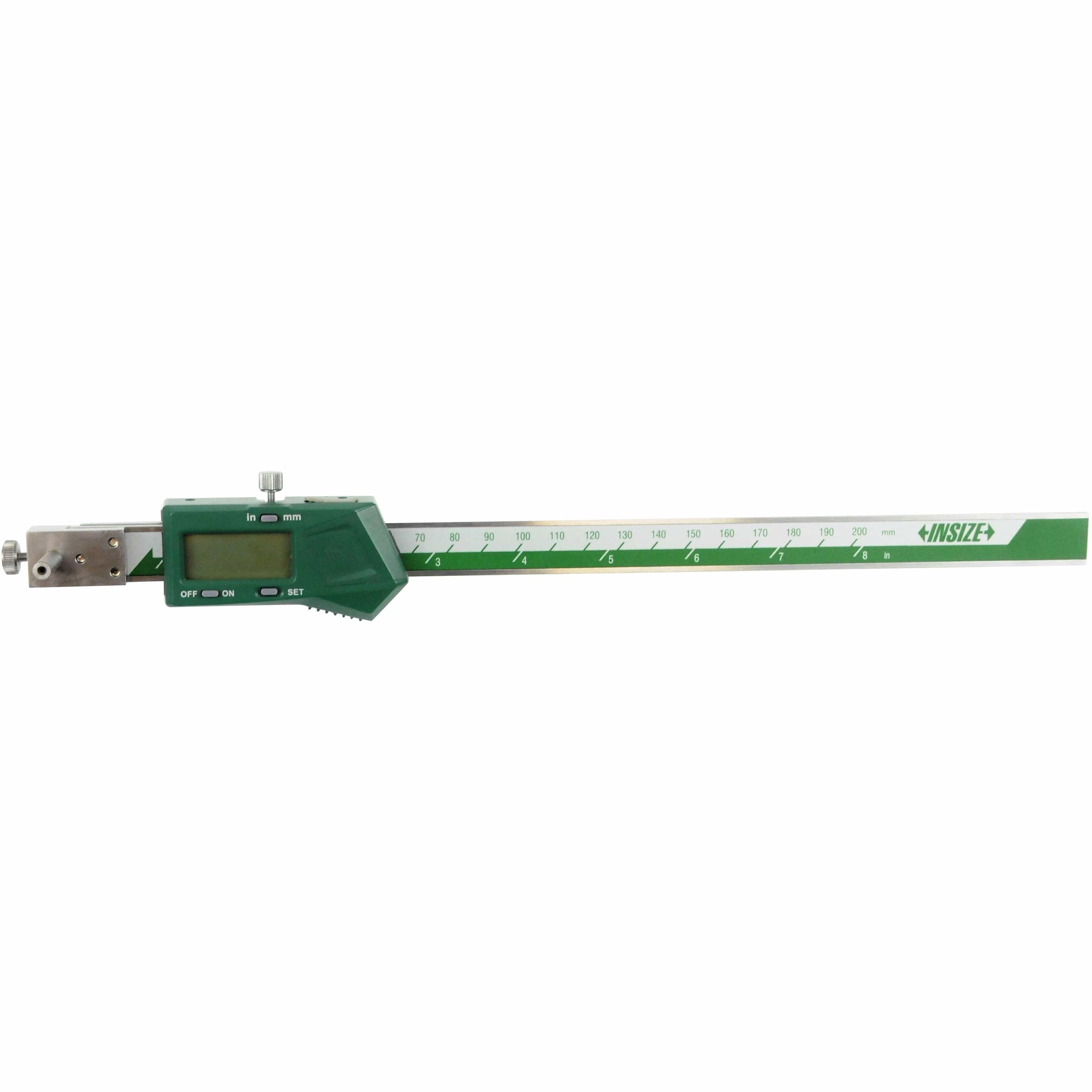 Insize Digital Back-Jaw Caliper 10-200mm/0.4-8" Range Series 1177-200-1
