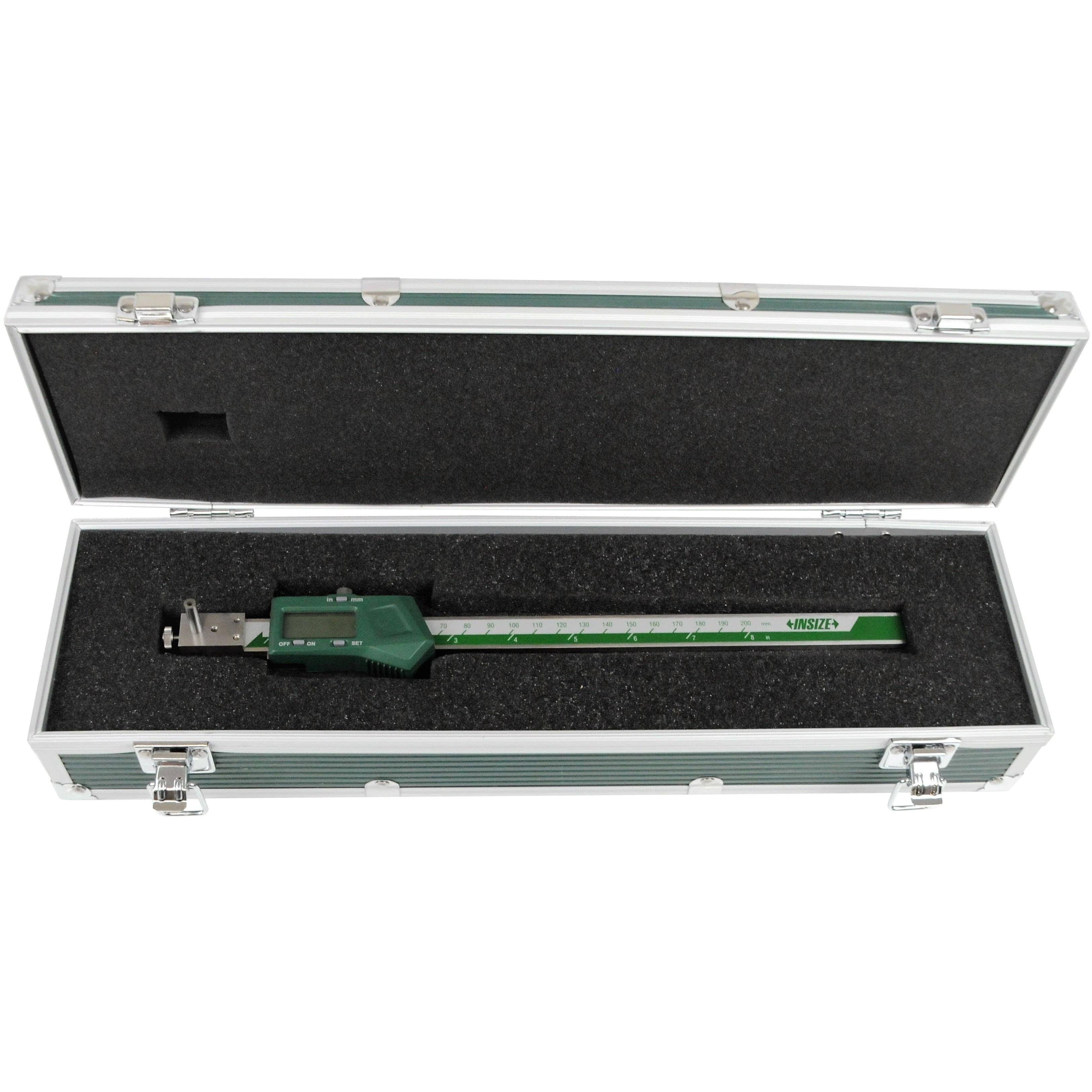 Insize Digital Back-Jaw Caliper 10-200mm/0.4-8" Range Series 1177-200-0