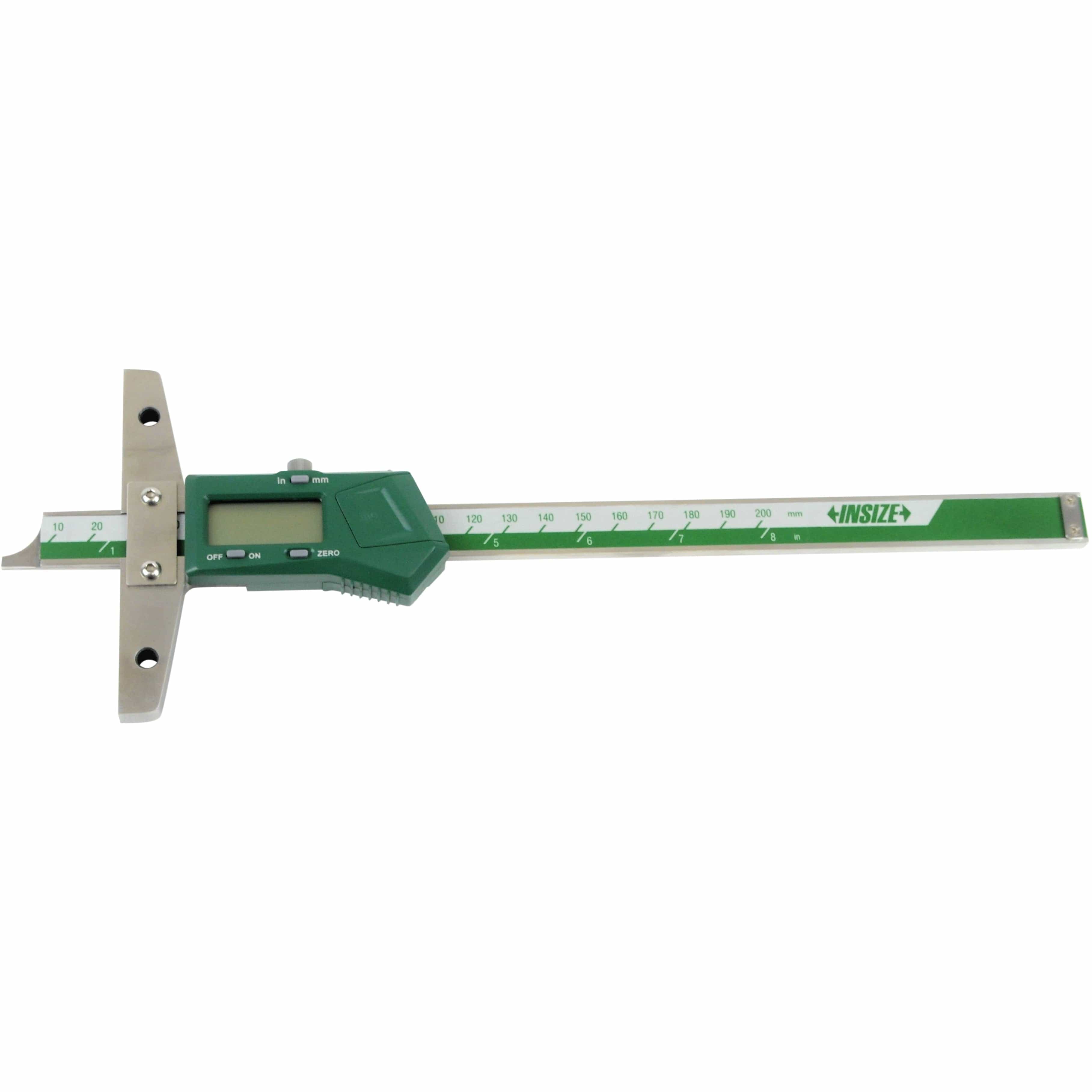 Insize Digital Depth Gauge 0-200mm / 0-8" Range Series 1147-200-1