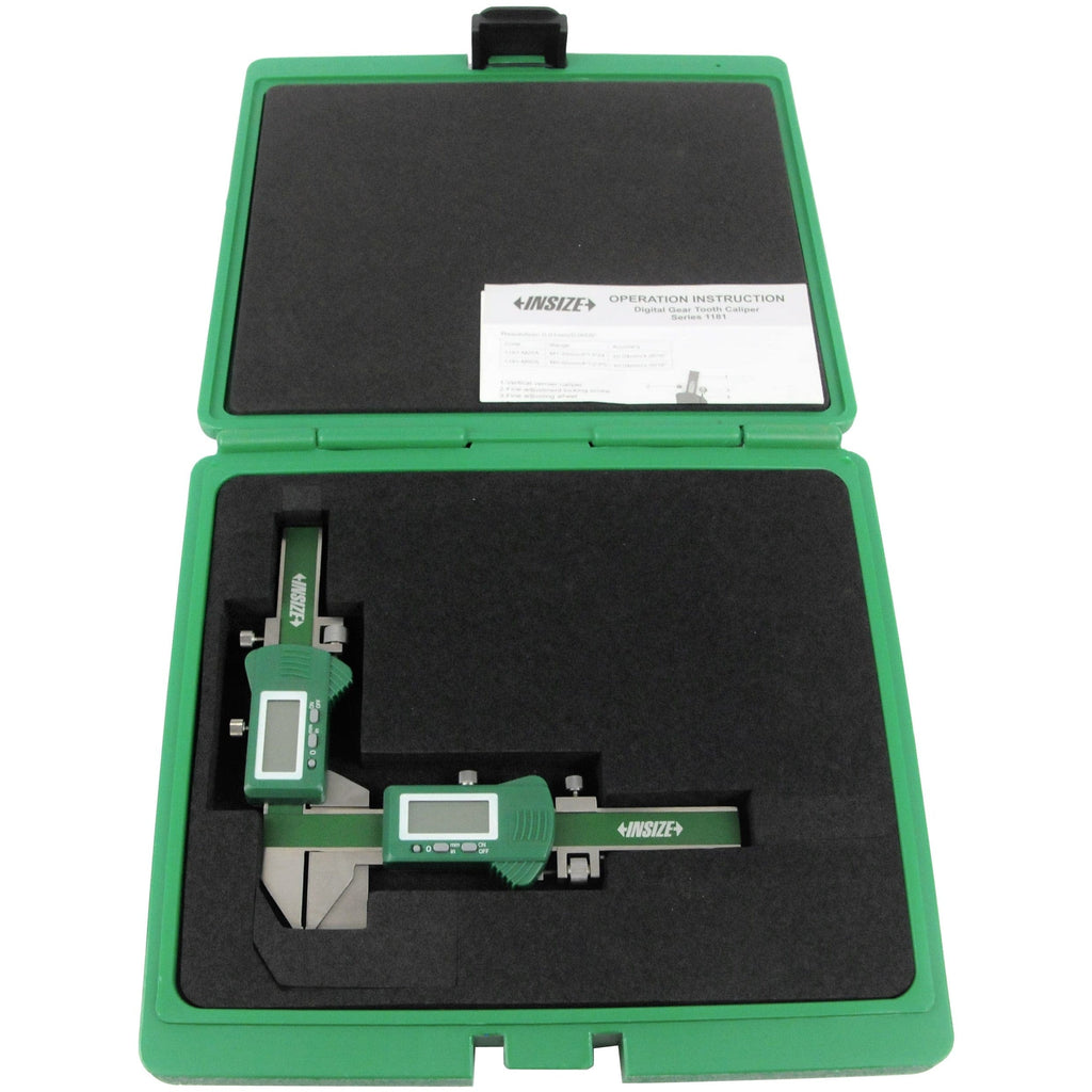 Insize Digital Gear Tooth Caliper 1-25mm Range Series 1181-M25A-0