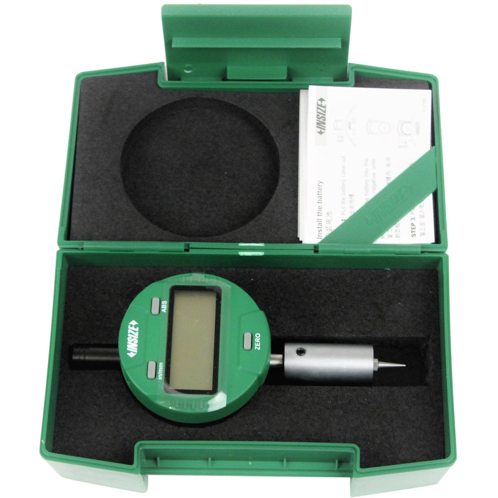 Insize Digital Mini Short Base Depth Gauge 0-12.7mm/0-0.5" Range Series 2142-101-0