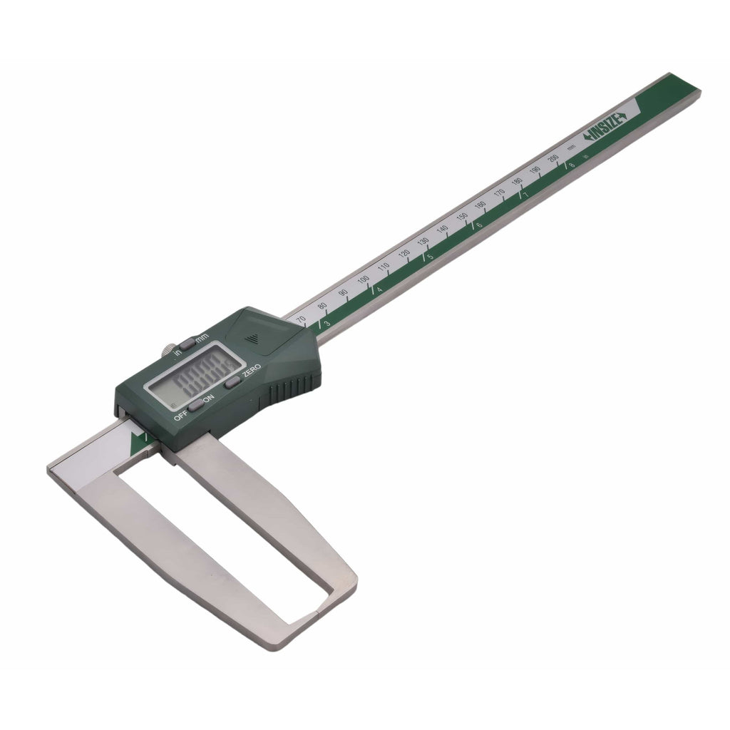 Insize Digital Outside Neck Caliper 0-200mm/0-8" Series 1187-200A-1