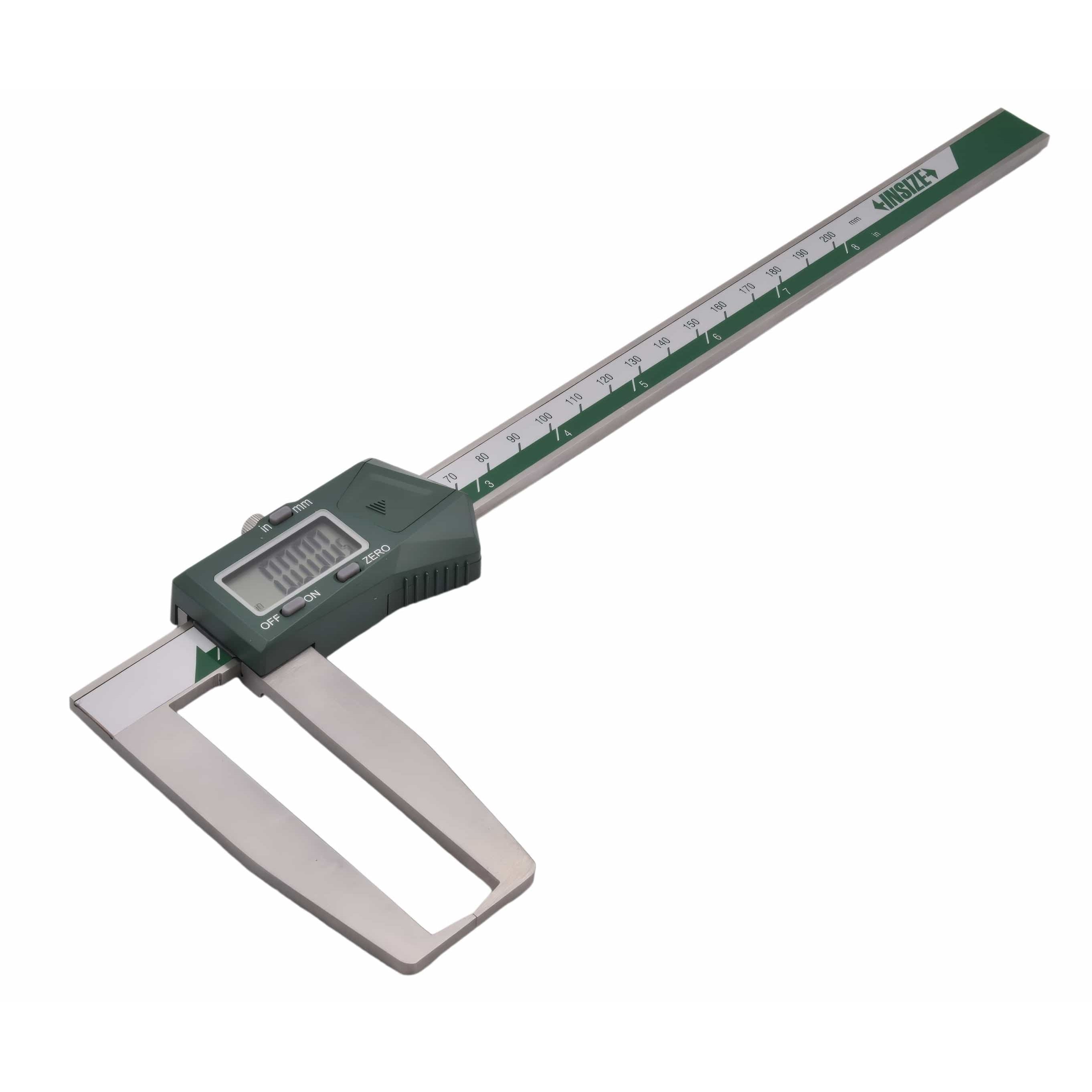 Insize Digital Outside Neck Caliper 0-200mm/0-8" Series 1187-200A-1