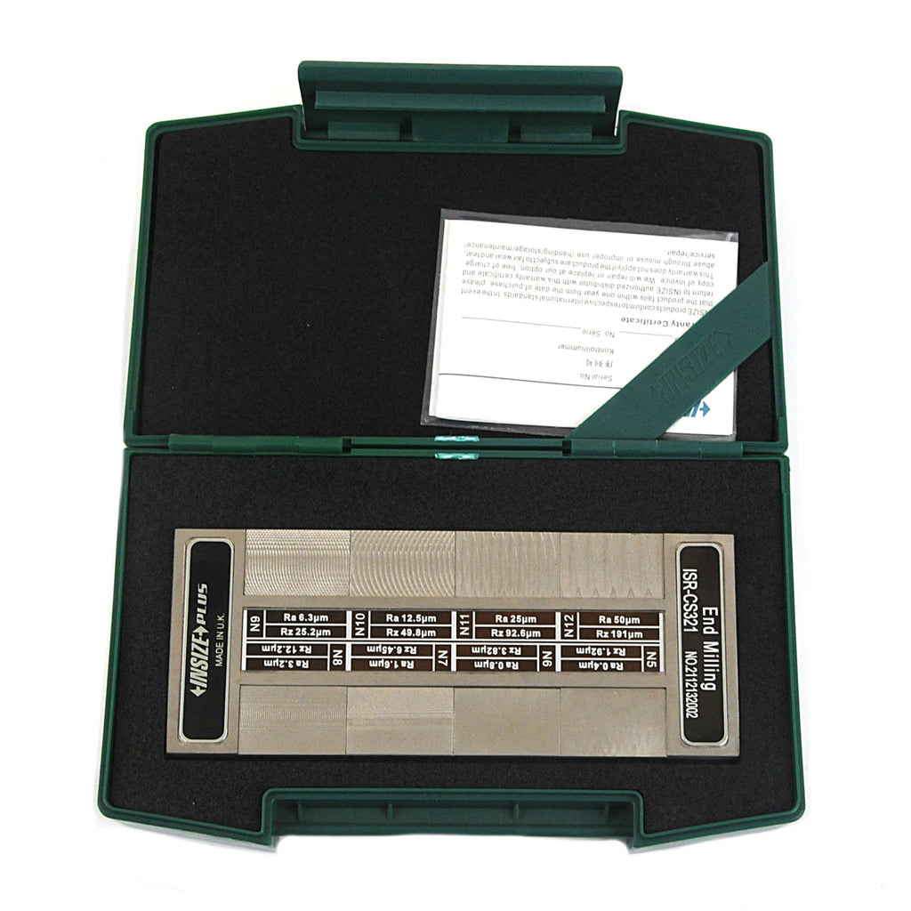 Insize End Milling Surface Roughness Specimen 8pcs Set Series ISR-CS321-0