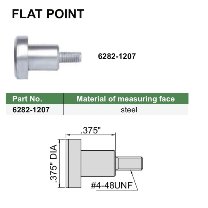 Insize Flat Point 0.375" Range Series 6282-1207-2