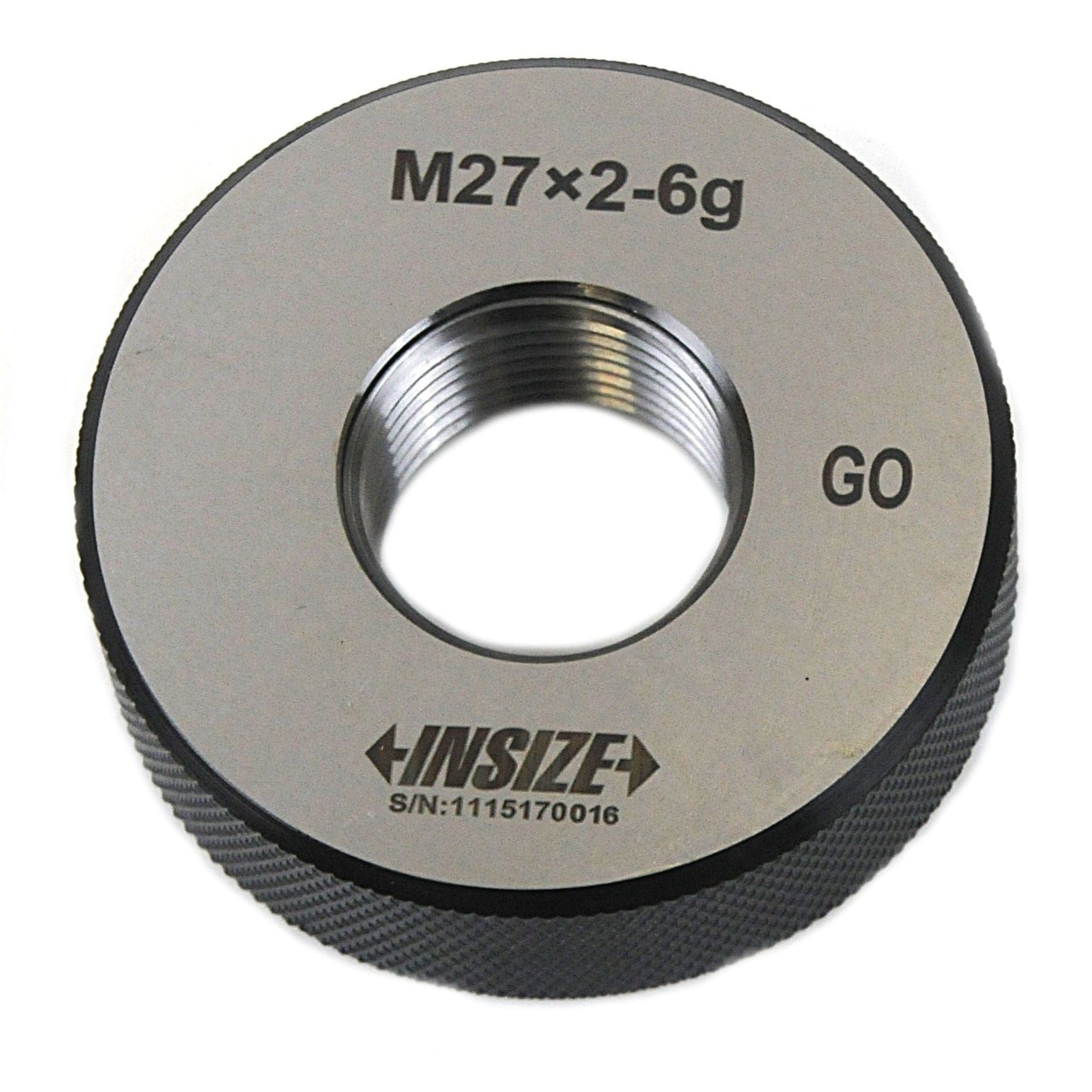 Insize GO Thread Ring Gauge M27X2 Series 4129-27T-0