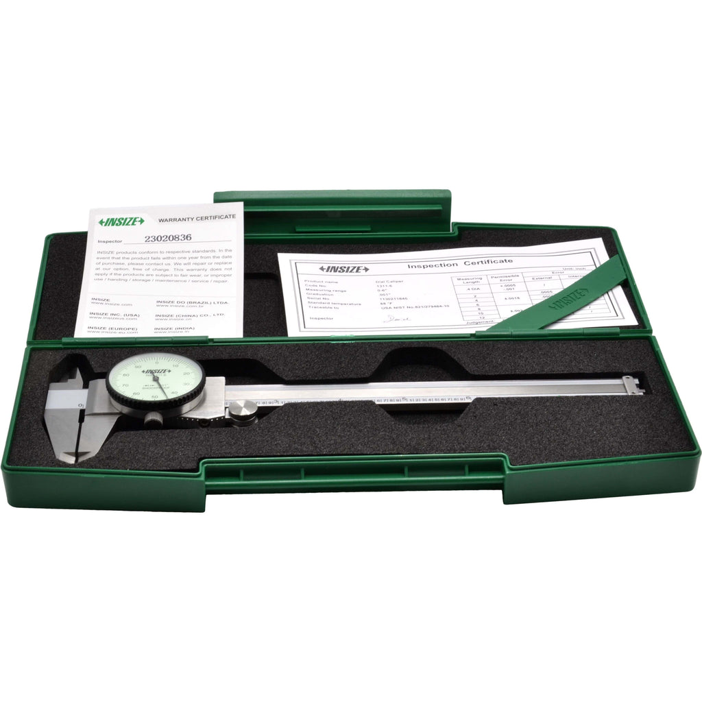 INSIZE Imperial Dial Caliper  0-6" Range Series 1311-6-4