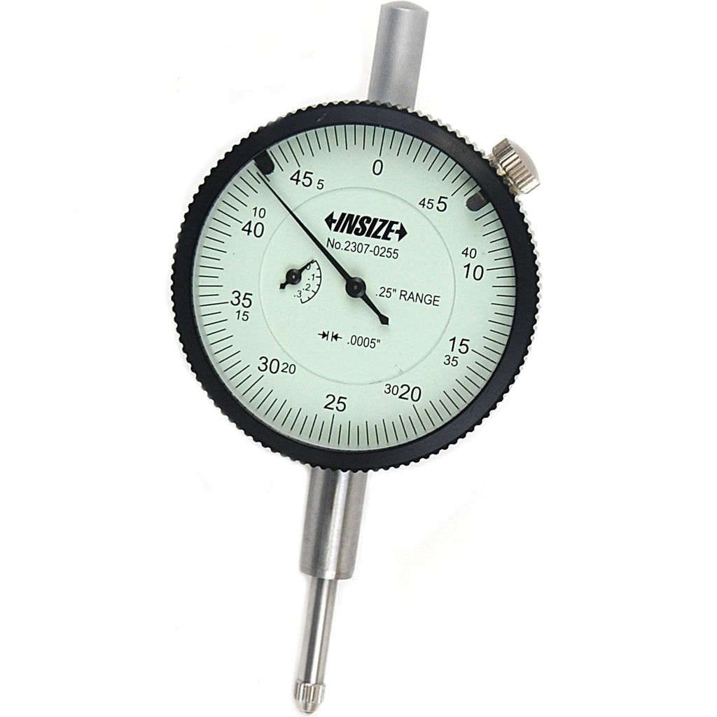 Insize Imperial Lug Back Dial Indicator 0.25" Range Series 2307-0255-1
