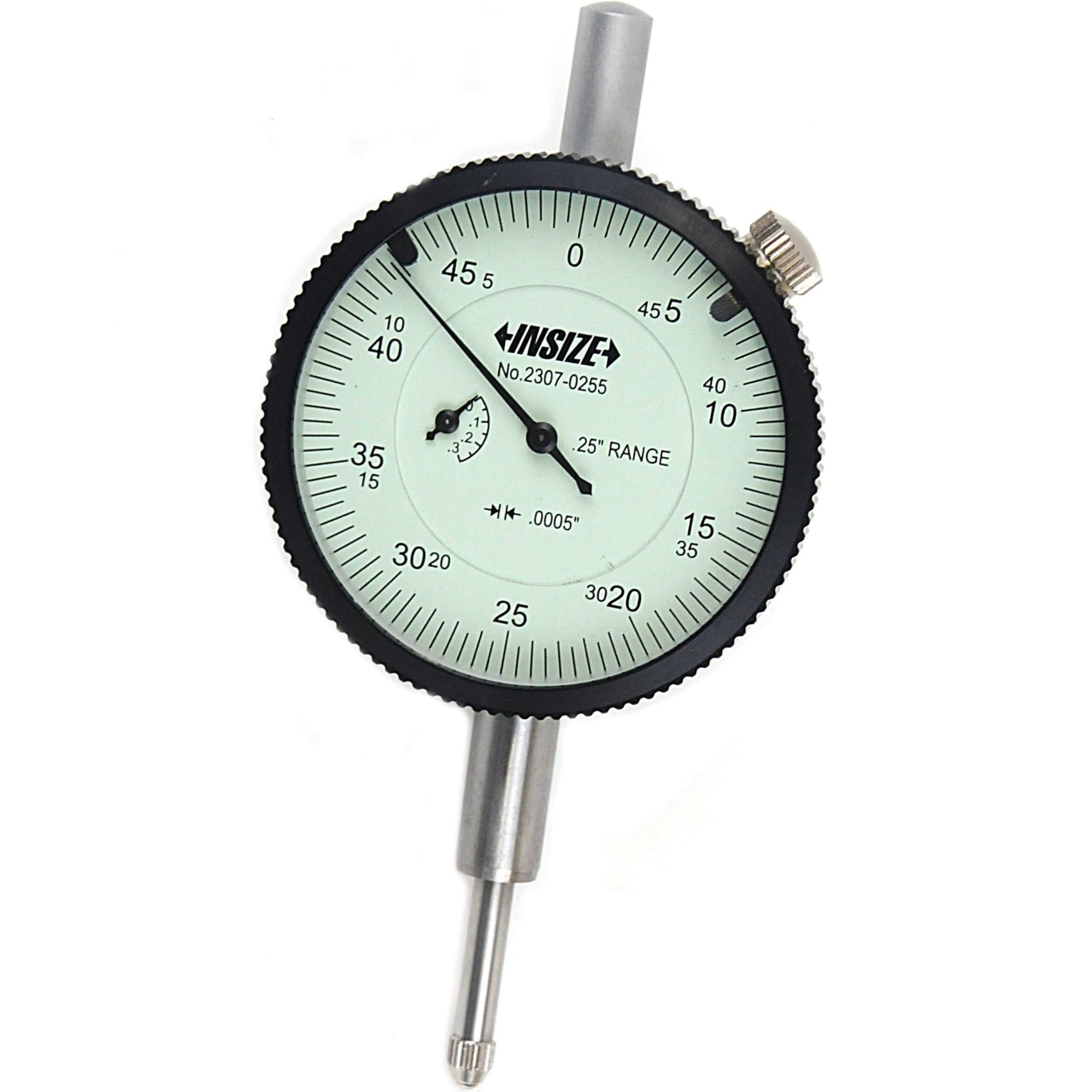 Insize Imperial Lug Back Dial Indicator 0.25" Range Series 2307-0255-1