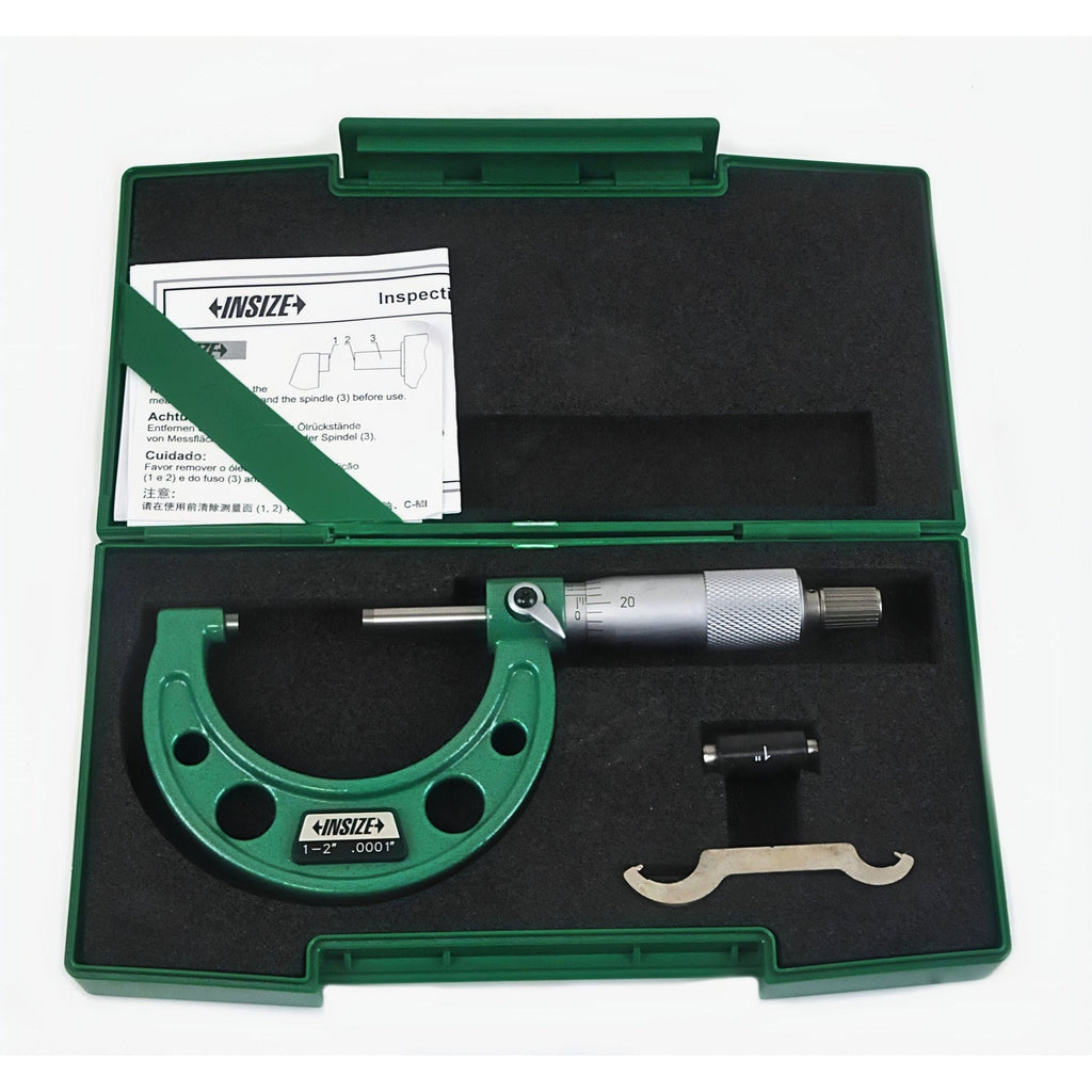 Insize Imperial Outside Micrometer 1-2" Range Series 3203-2A-0