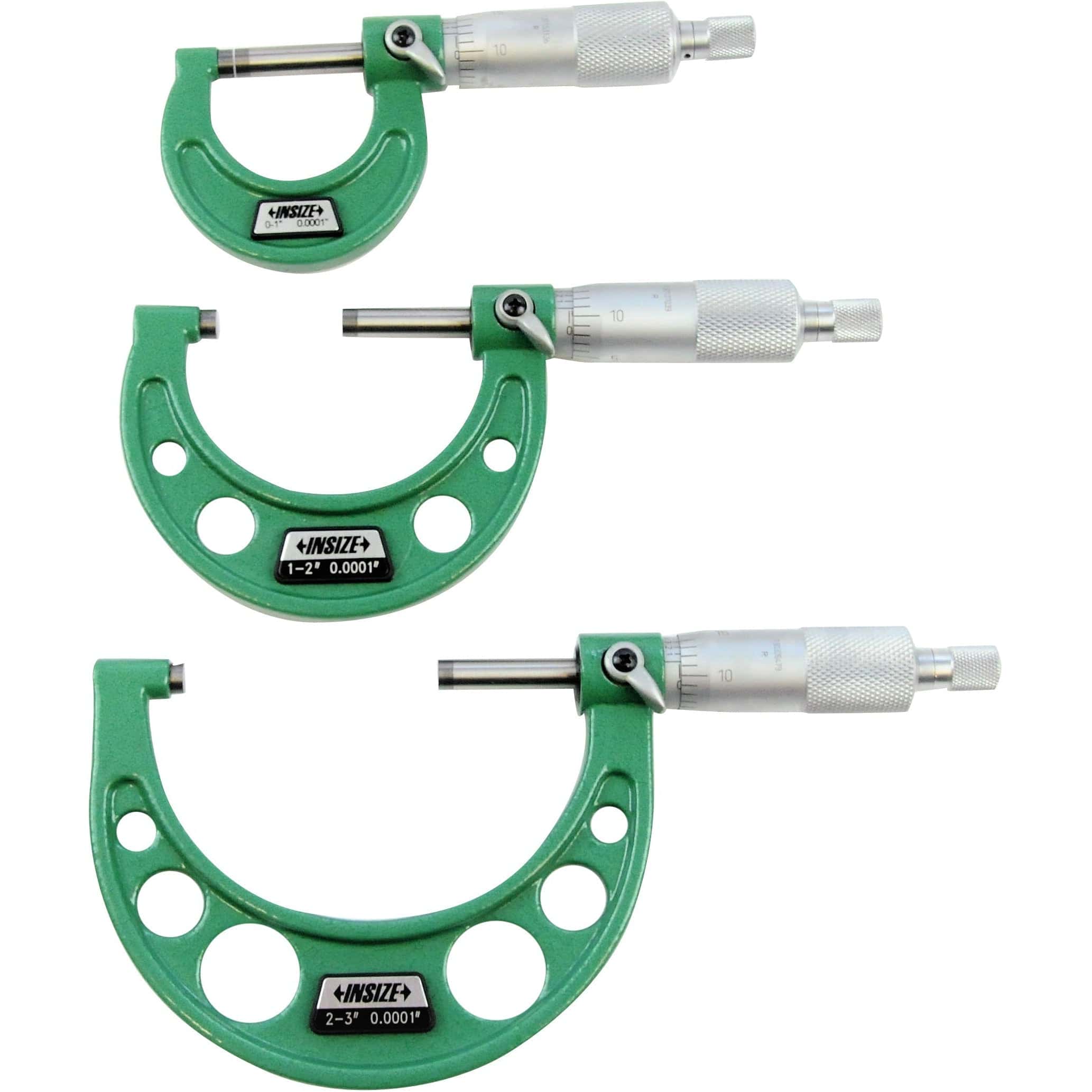Insize Imperial Outside Micrometer Set 0-3" Range Series 3203-33A-1