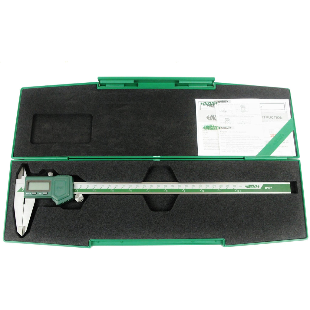 Insize IP57 Digital Caliper 0-300mm/0-12" Range Series 1118-300B-0