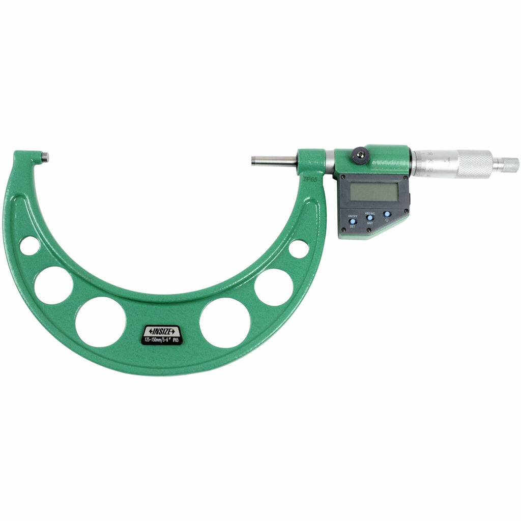 Insize IP65 Digital Outside Micrometer 125-150mm / 5-6" Range Series 3101-150A-1