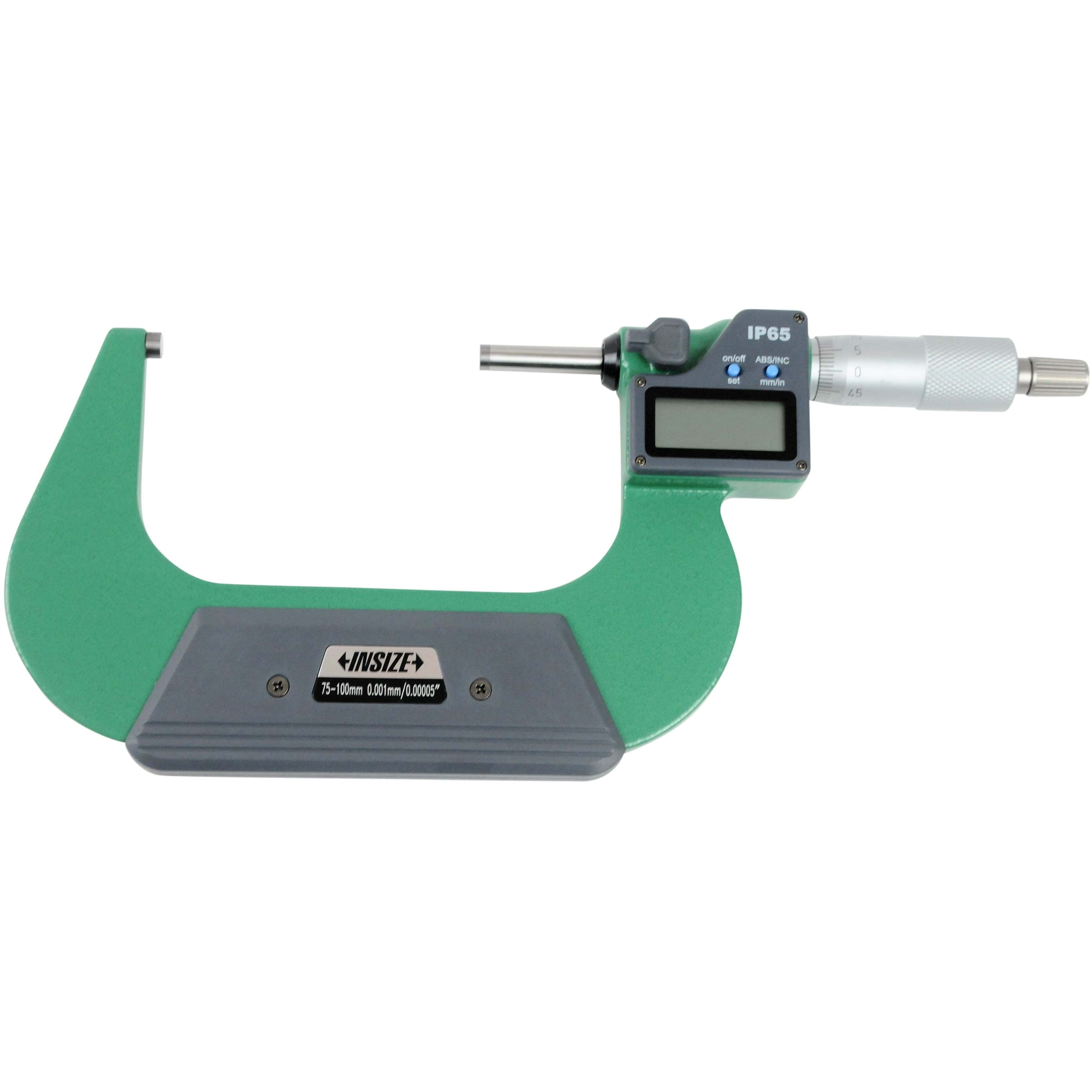 Insize IP65 Digital Outside Micrometer 75-100mm / 3"-4" Range Series 3108-100A-1