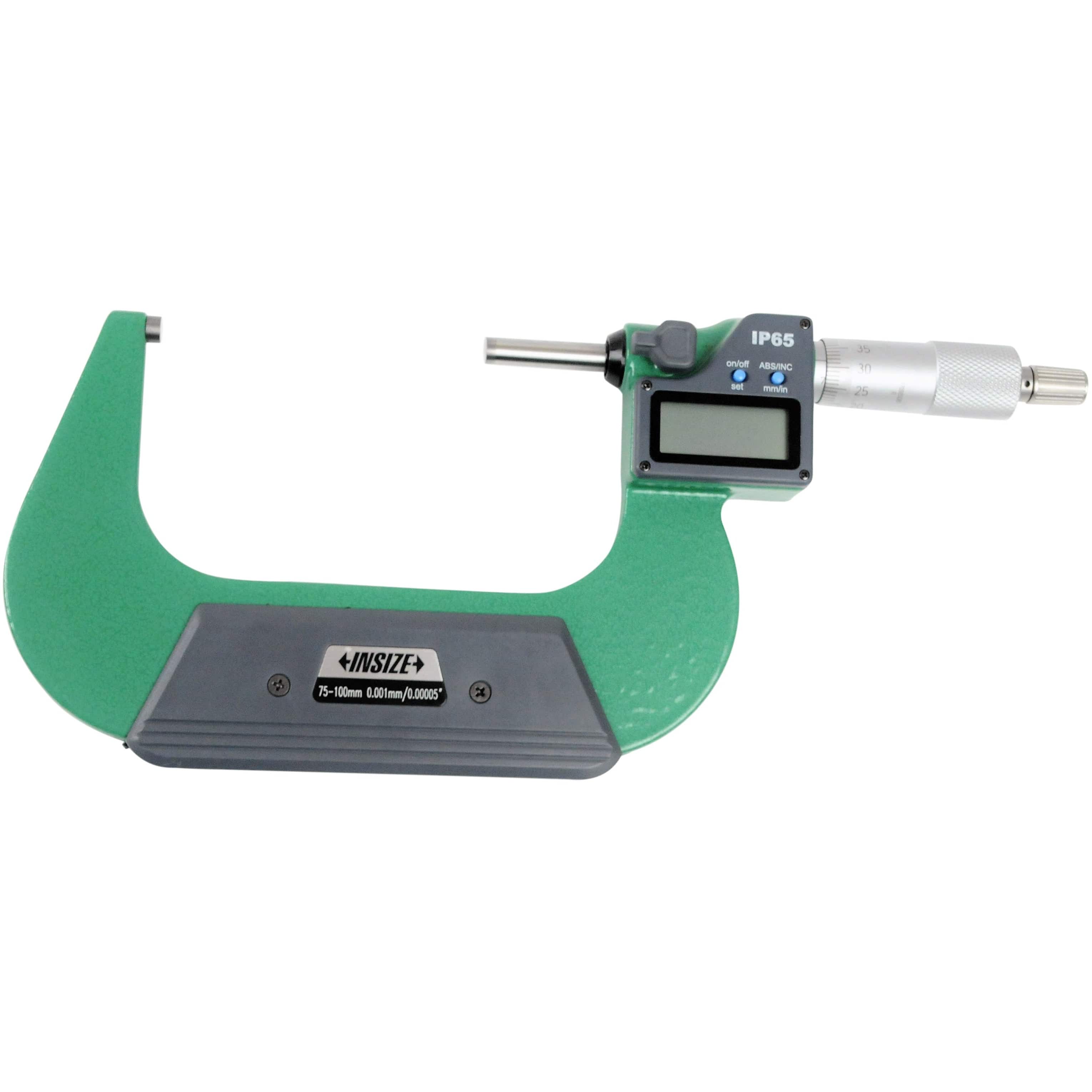Insize IP65 Digital Outside Micrometer 75-100mm / 4-5"Range Series 3101-100A-1