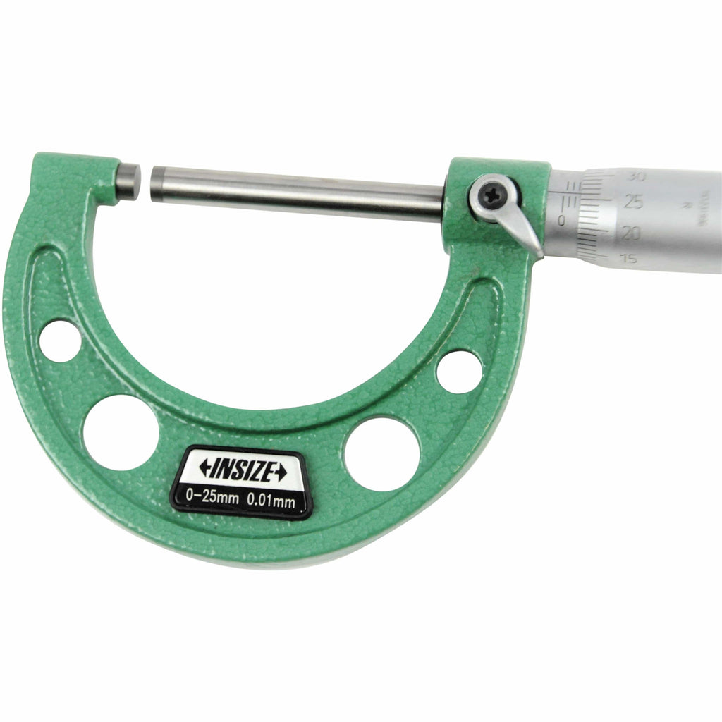 Insize Long Spindle Outside Micrometer 0-25mm Range Series 3209-25-2