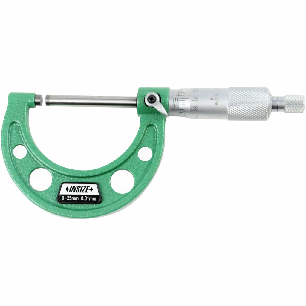 Insize Long Spindle Outside Micrometer 0-25mm Range Series 3209-25-1