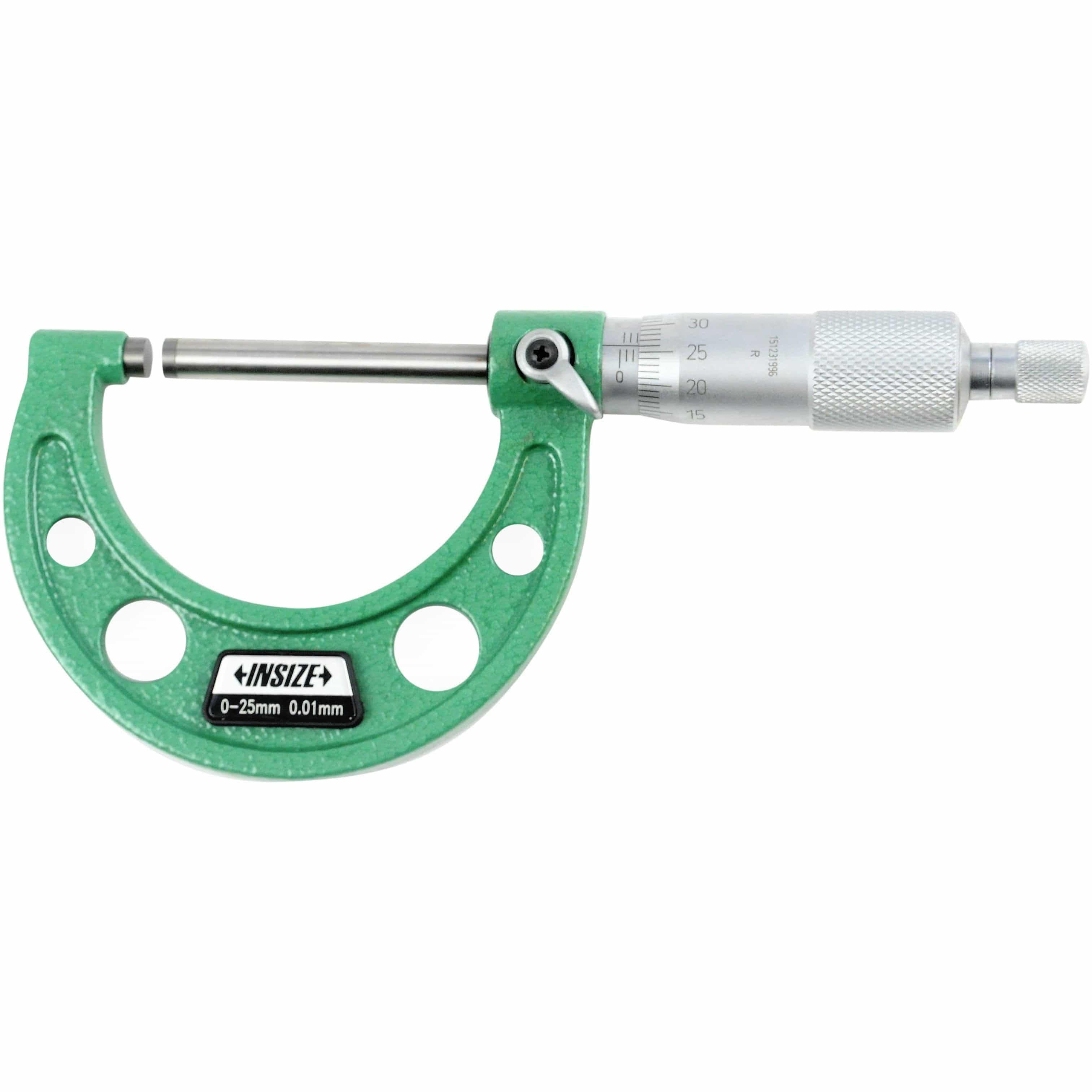 Insize Long Spindle Outside Micrometer 0-25mm Range Series 3209-25-1