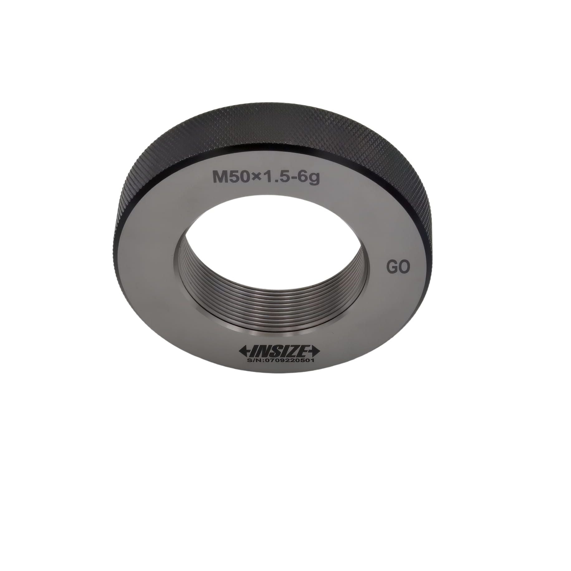 Insize Metric Fine Thread Ring Gauge GO M50 x 1.5 Class 6g Series 4129-50R-2