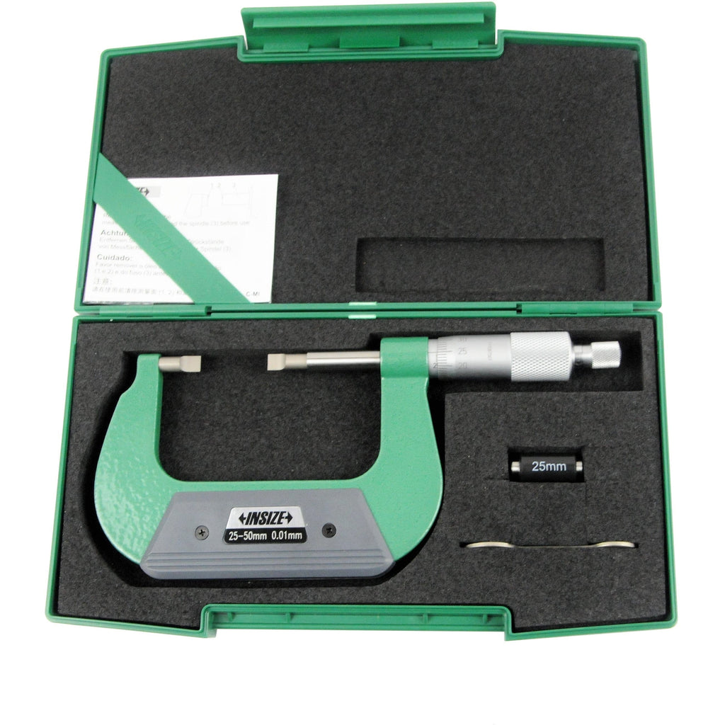 Insize Metric Outside Blade Micrometer 25-50mm Range Series 3232-50BA-0
