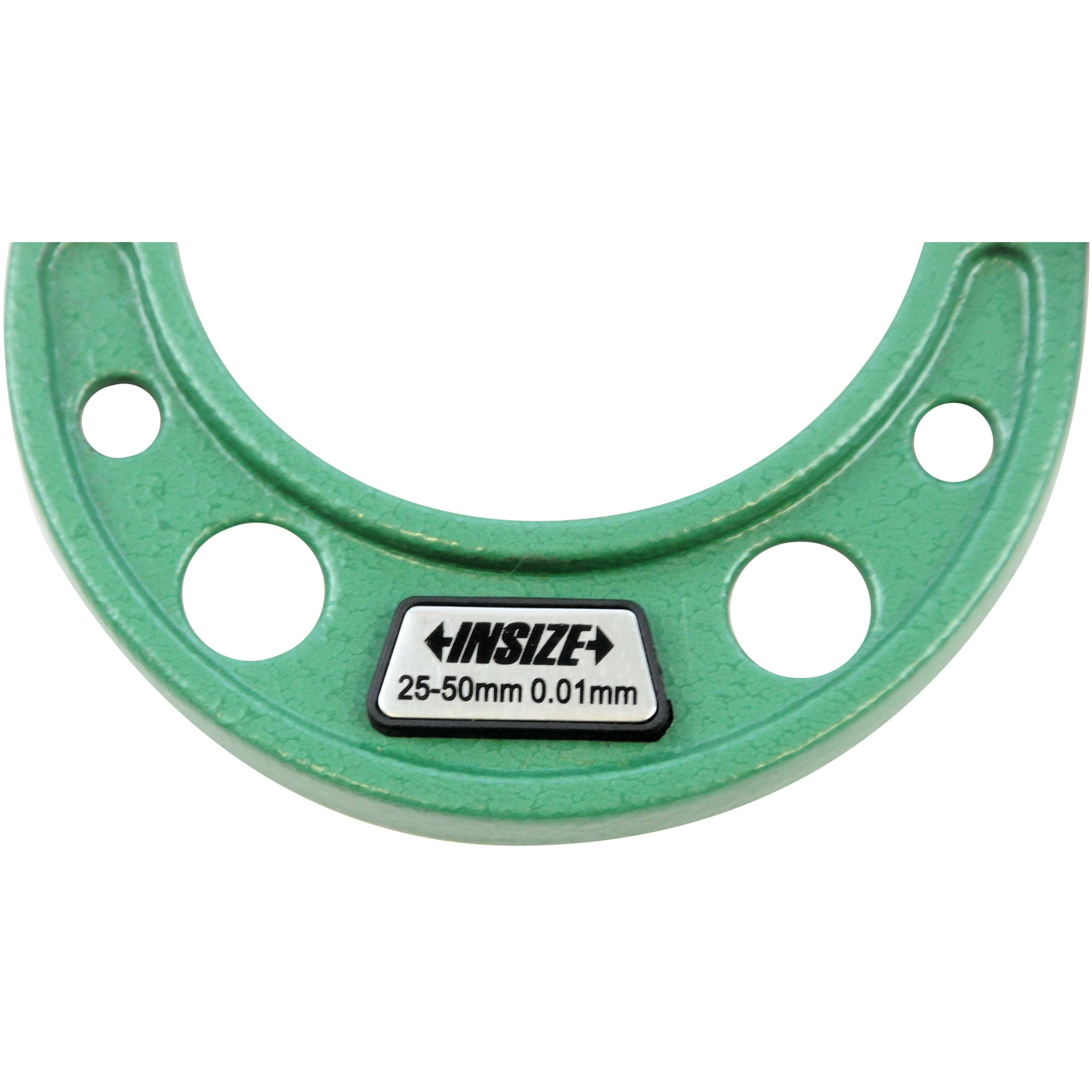 Insize Metric Outside Micrometer 25-50mm Range Series 3203-50FA-2