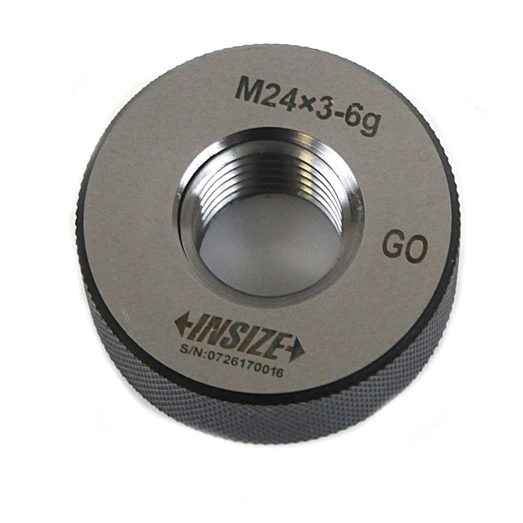 Insize Metric Thread Ring Gauge M24 × 3.0 GO – Series 4120-24-0