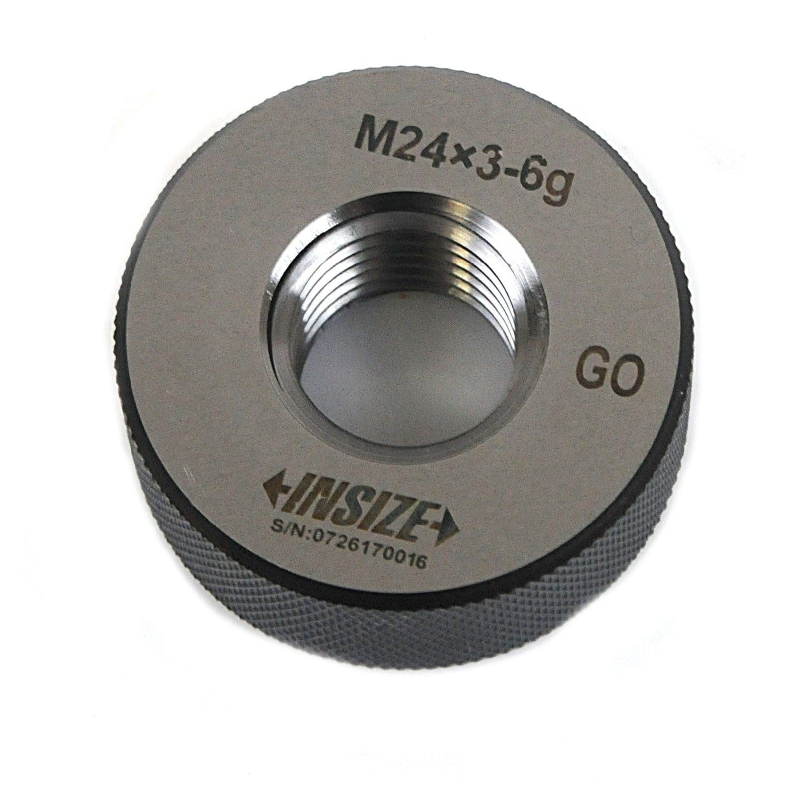 Insize Metric Thread Ring Gauge M24 × 3.0 GO – Series 4120-24-0