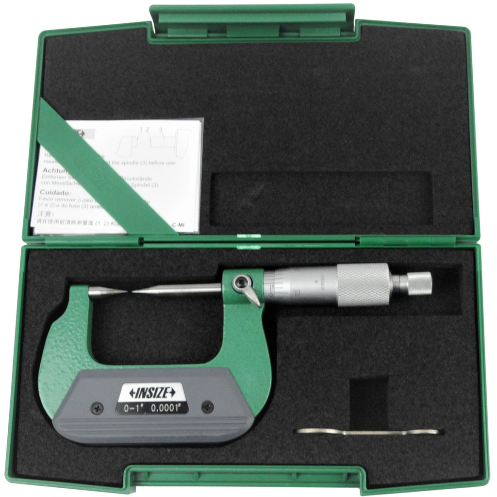 Insize Point Micrometer 0-1" Range Series 3230-1-0