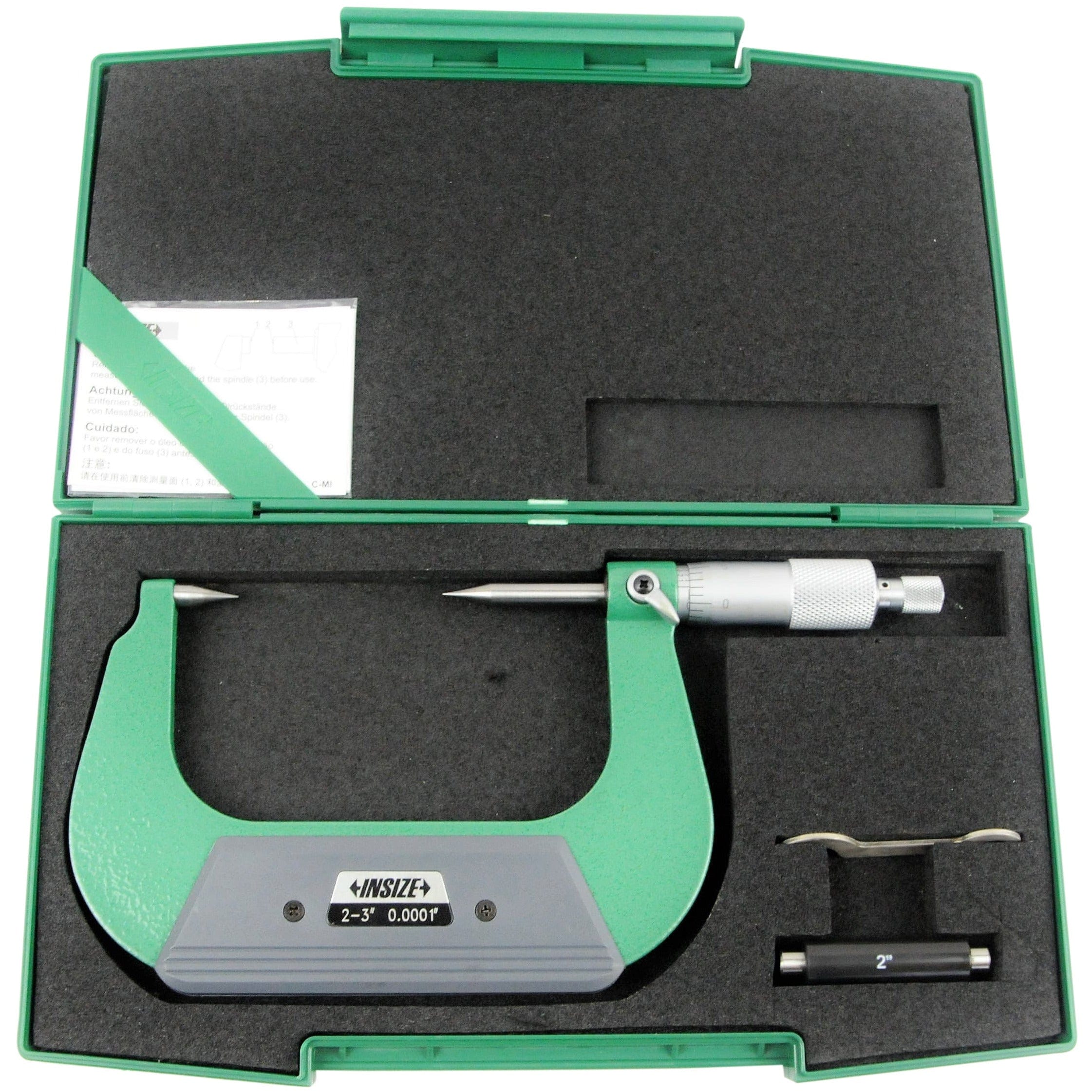 Insize Point Micrometer 2-3" Range Series 3230-3-0