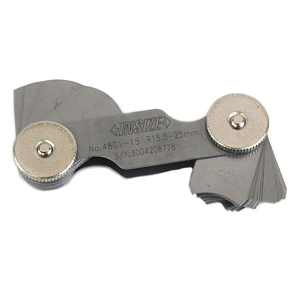 Insize Radius Gauge Set 15.5-25mm Range Series 4801-15-3