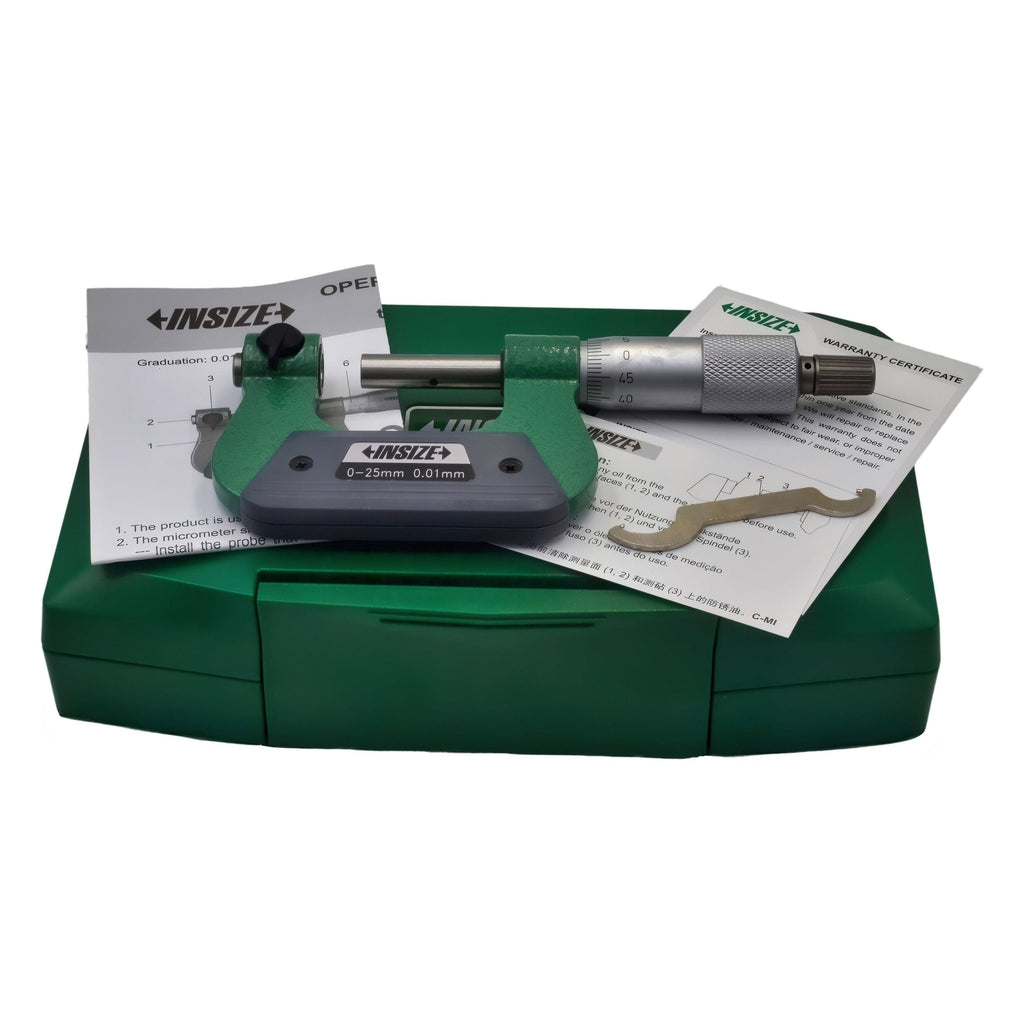 Insize Screw Thread Micrometer 0-25mm Range Series 3281-25A-1