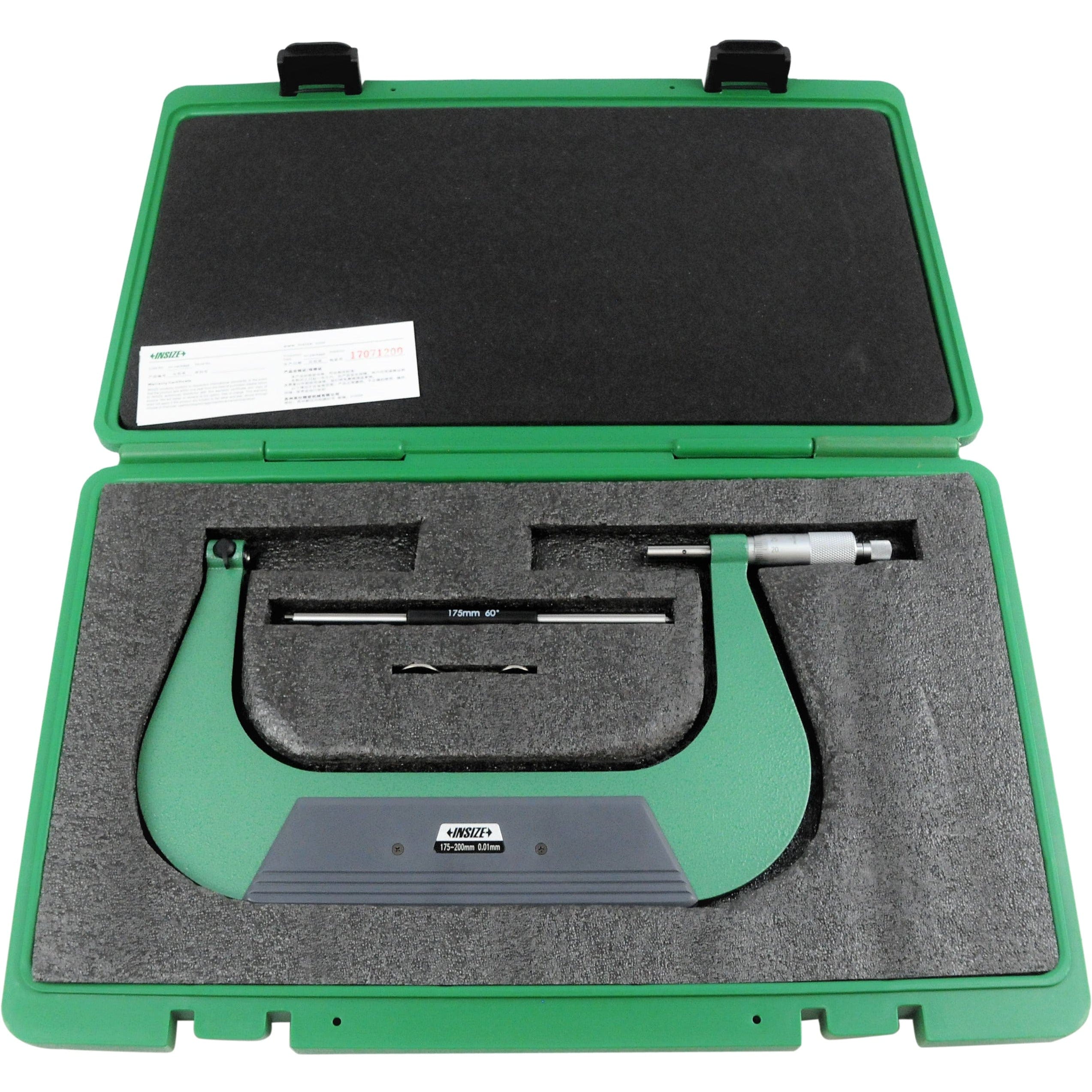 Insize Screw Thread Micrometer 175-200mm Range Series 3281-200A-0