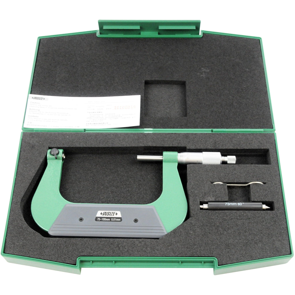 Insize Screw Thread Micrometer 75-100mm Range Series 3281-100A-0