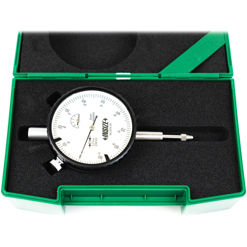 Insize Shockproof Dial Indicator 5mm Range Series 2314-5A-0